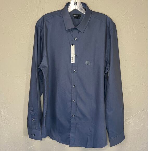 Bar III NWT Long Sleeve Button Up Dress Shirt Size Large - Picture 1 of 5